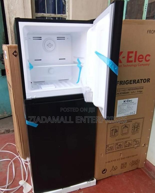 Klec 181l Black Double Door Fridge – No Frost Cooling 10-Year Warran