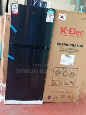 Black Klec 181 Litres Double Door No Frost Refrigerator