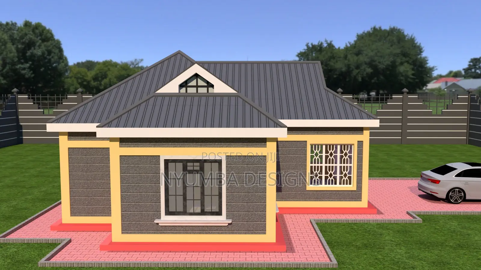 Low Cost 1 Bedroom House Plan