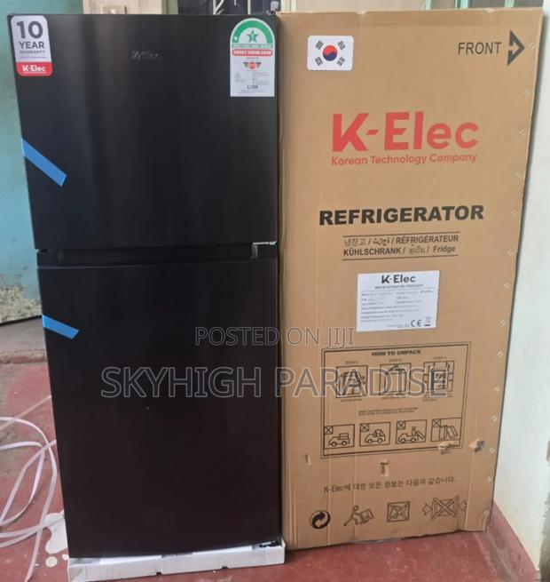 Black Klec 181 Litres Double Door No Frost Refrigerator