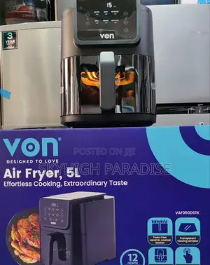 Von 5l Digital Slim Design Air Fryer