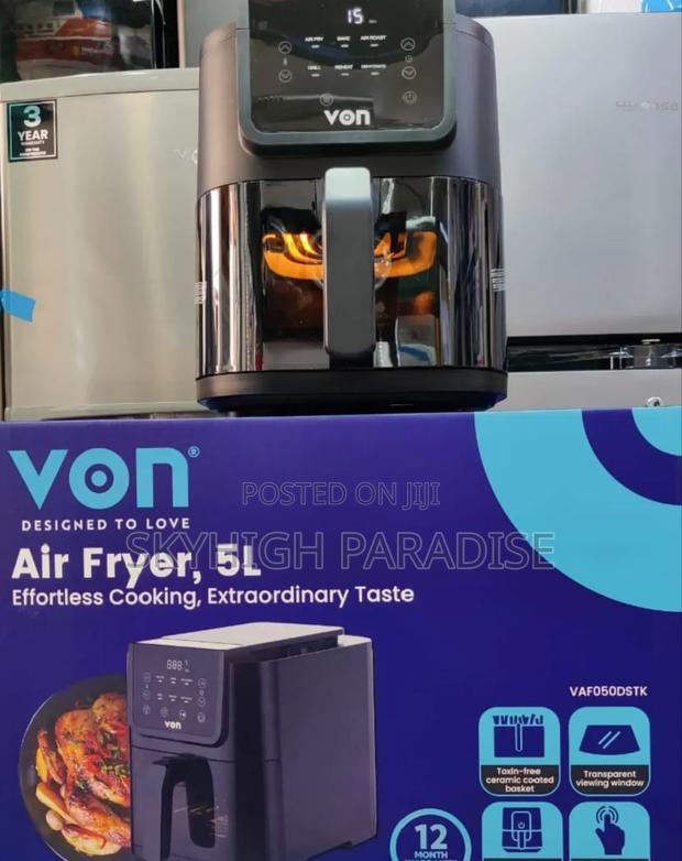 Von 5l Digital Slim Design Air Fryer