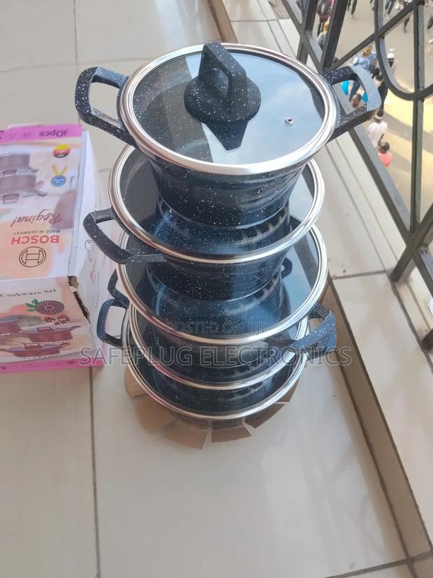 Bosch 10-Piece Non-Stick Cookware Set (Black) - main view