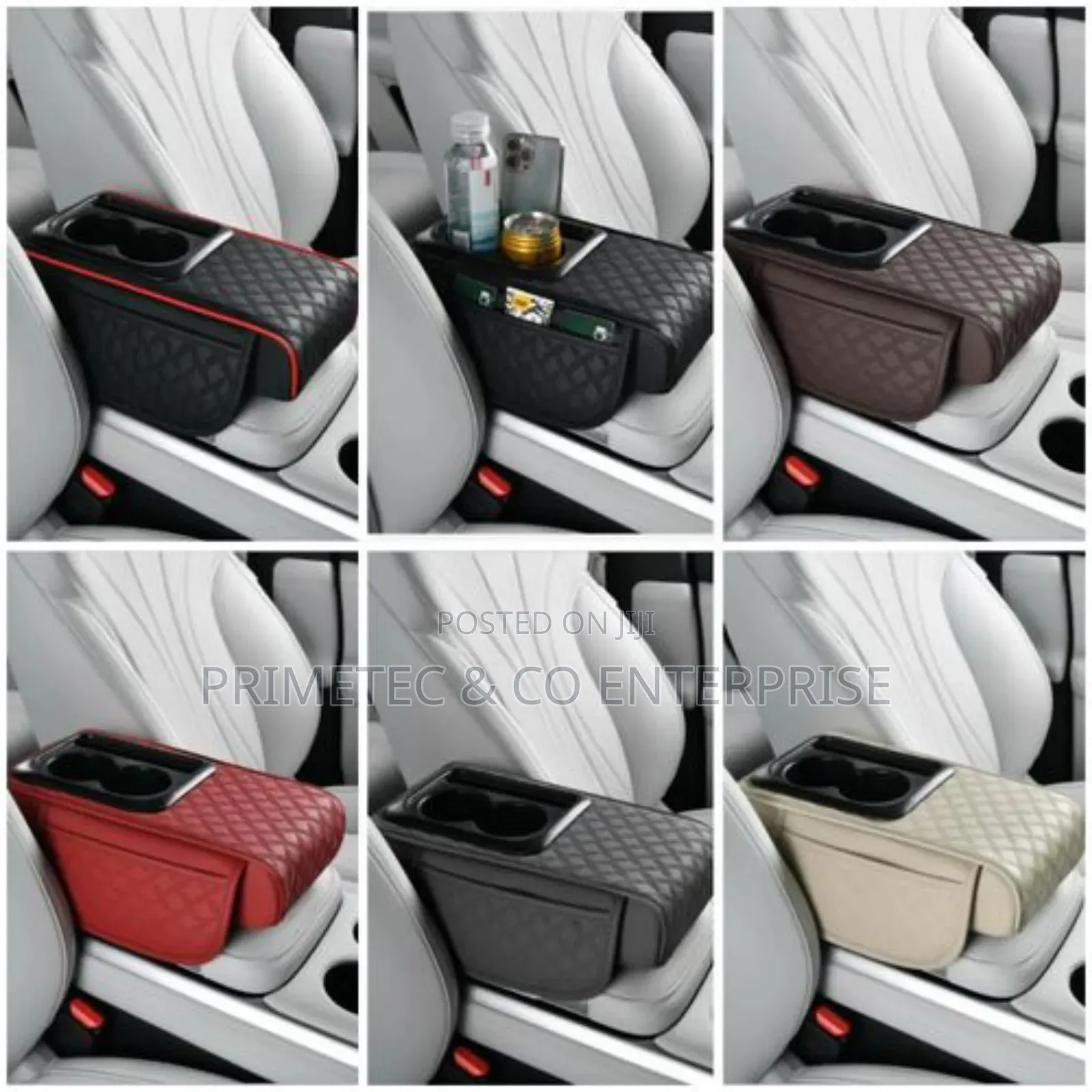 New Design Auto Center Console Armrest Cushion With 2 Cups