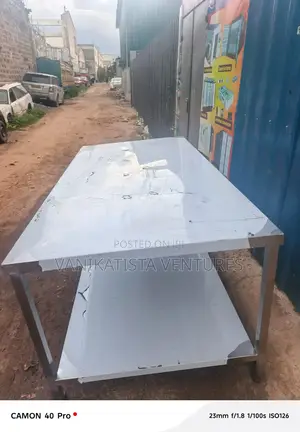 3.5fts by 7 fts.Stainless Steel Packaging Table. Made on Order