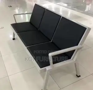 Office Bench : 3-Seater Heavy-Duty Linked Waiting Benches,