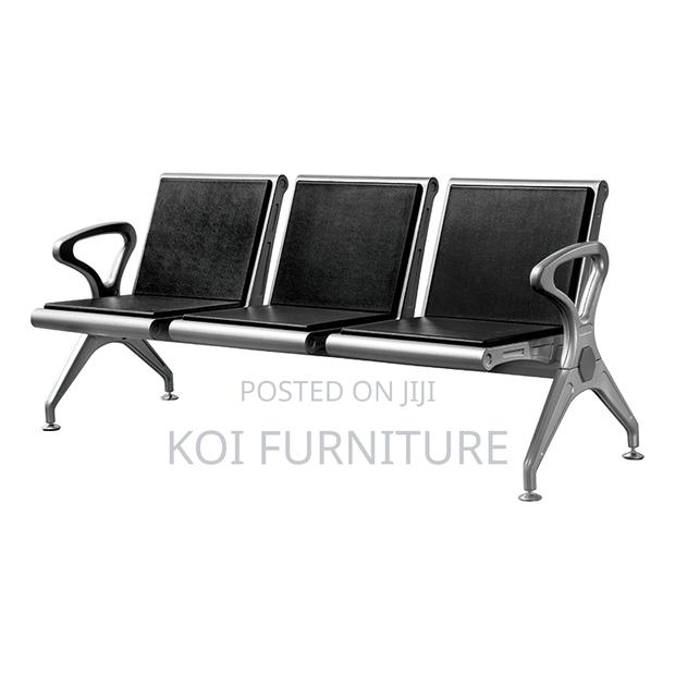 Office Bench : 3-Seater Heavy-Duty Linked Waiting Benches, - thumbnail 3