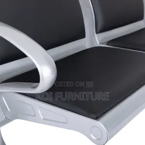Office Bench : 3-Seater Heavy-Duty Linked Waiting Benches,