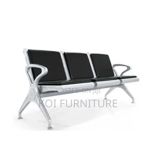 Office Bench : 3-Seater Heavy-Duty Linked Waiting Benches, - thumbnail 6