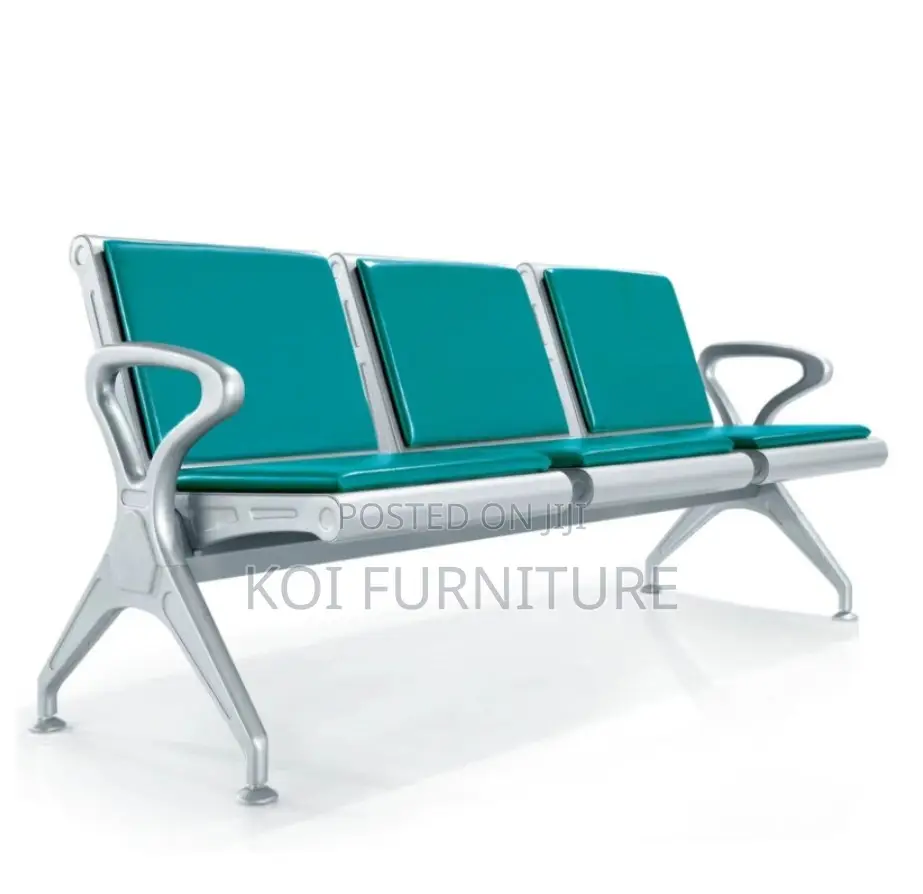 Office Bench : 3-Seater Heavy-Duty Linked Waiting Benches,