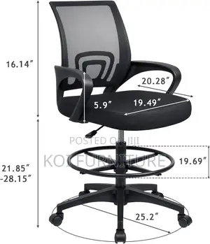 Office Chair : Adjustable Height Cashier Office Chair