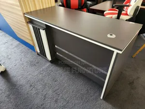1.4 Office Desk Gray White