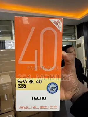 New Tecno Spark 40 Pro 128 GB Black