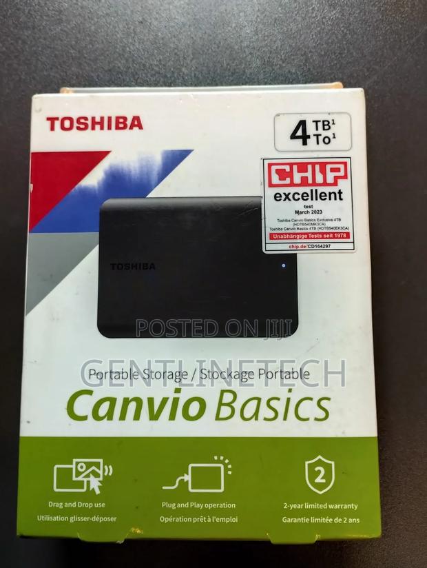 Toshiba 4tb External Storage – Portable Reliable