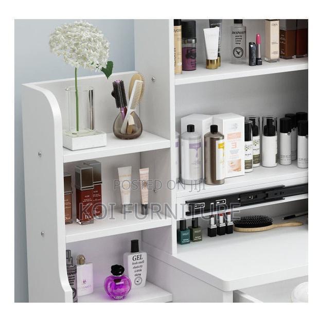 Vernity Set : White Safina Dressing Table Set - thumbnail 2