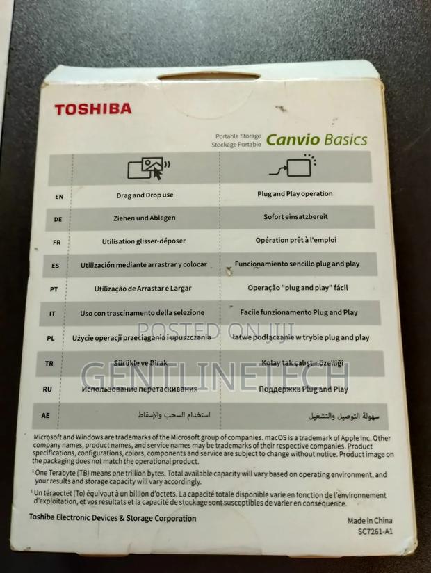 Toshiba 4gb External Hard Drive – Compact Durable