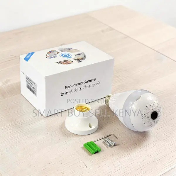 Colored Night Vision Real Time View Panoramic Wifi Bulb Camera