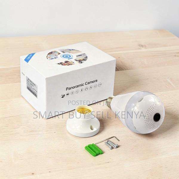 Built-in Microphone Live View Panoramic Wifi Bulb Camera