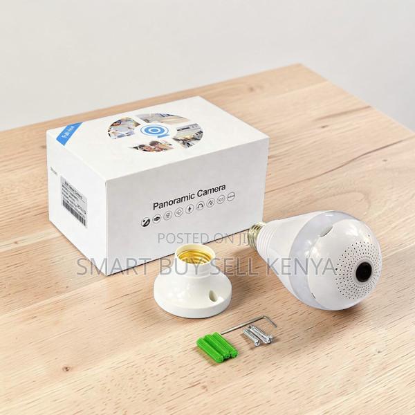 Pir Sensor Alarm Instant Alerts Panoramic Wifi Bulb Camera