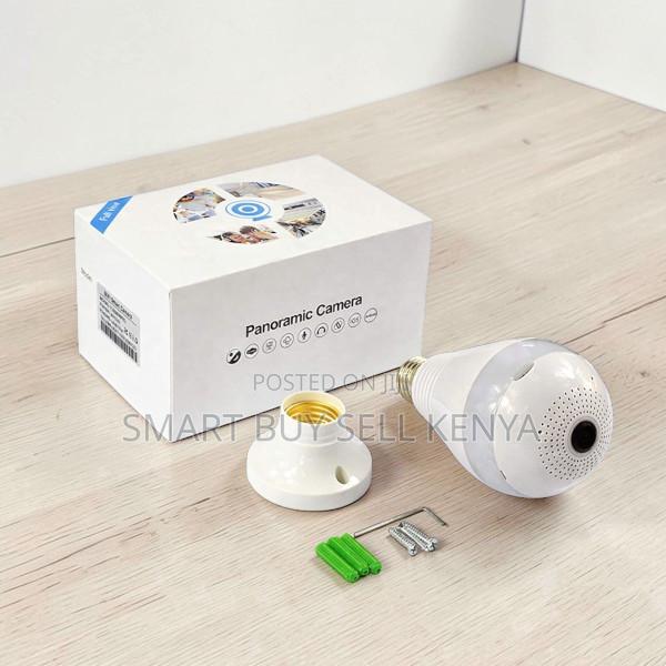 Ir Night Vision Cloud Storage Panoramic Wifi Bulb Camera