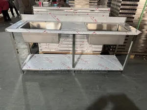Stainless Ss 304 Double Bowl Washing Sinks