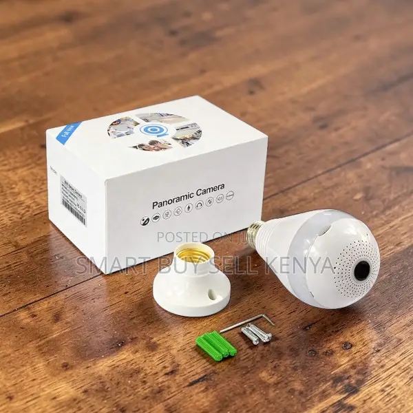 Built-in Microphone Loud Speaker Panoramic Wifi Bulb Camera