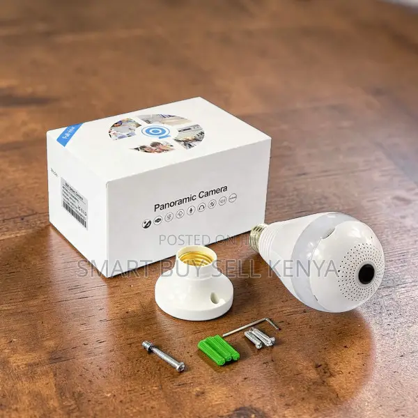 Flashing Lights Instant Alerts Panoramic Wifi Bulb Camera