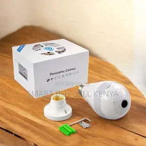 Light Warning Motion Detection Panoramic Wifi Bulb Camera