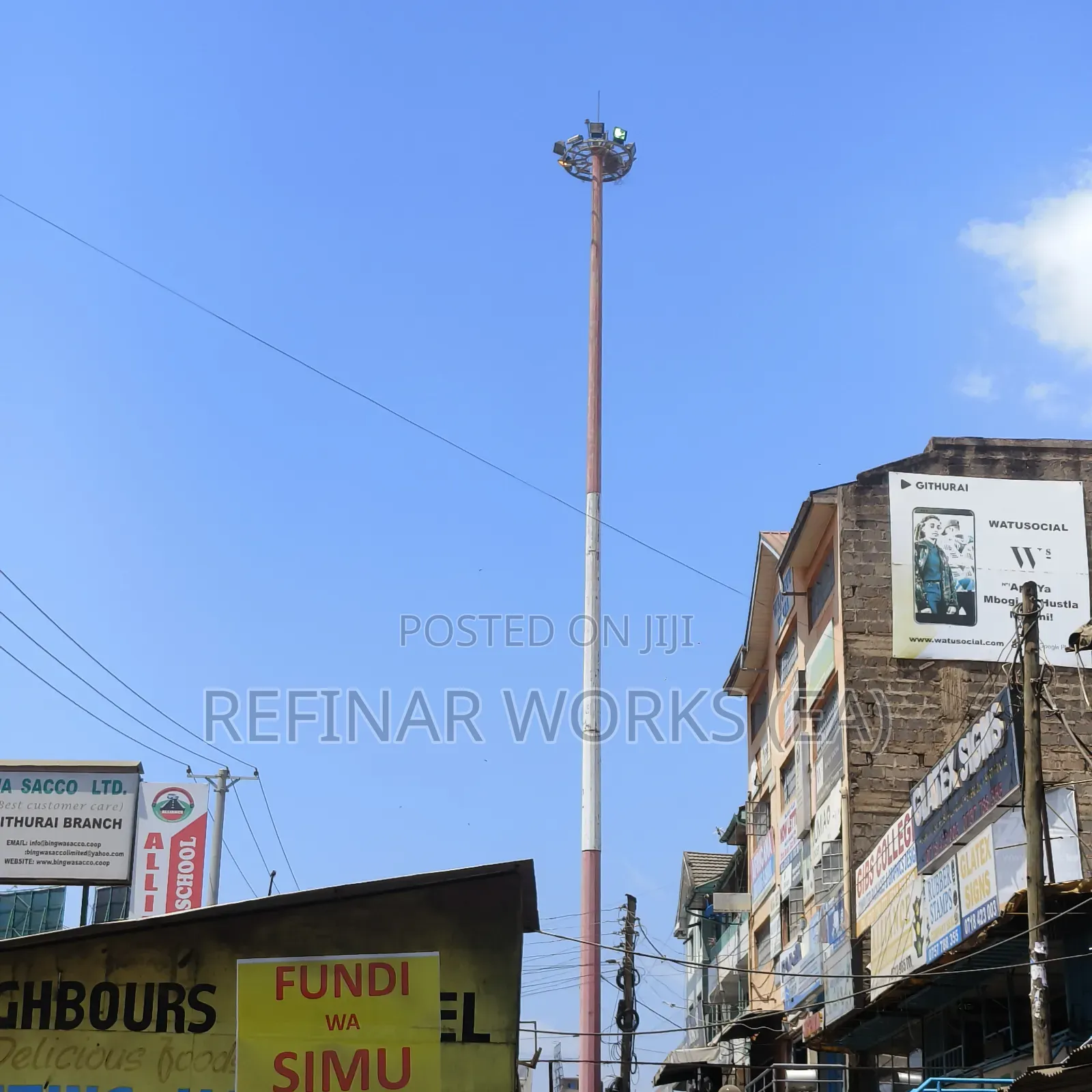 15m–30m High Mast Lighting Poles for Towns, Highways Stadiums