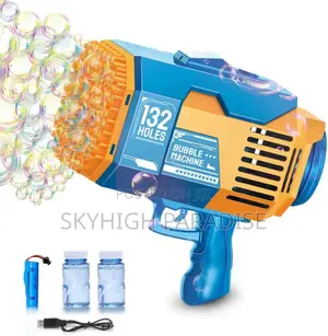 Rechargeable 132 Holes Bubble Gun