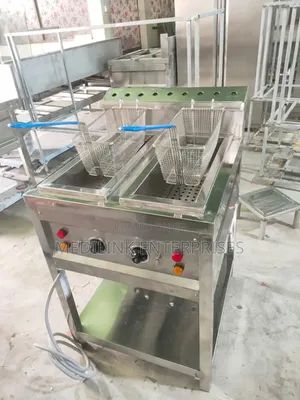 Customized Double Deep Fryer 17*17 Litres Stainless Steel