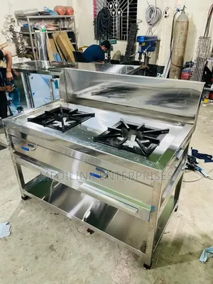 Customized Stainless Steel Commercial Kitchen Two Burner Cooker