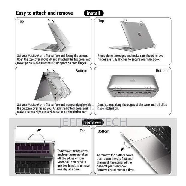 Macbook Pro 15 Inch Transparent Hard Shell Case Withe (A1990/A1707). - thumbnail 3