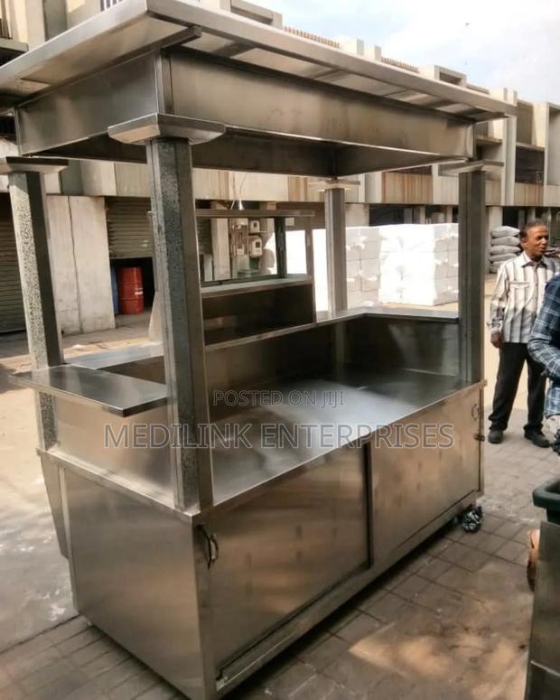 Stainless Steel Commercial Kitchen Stand Alone Food Bay