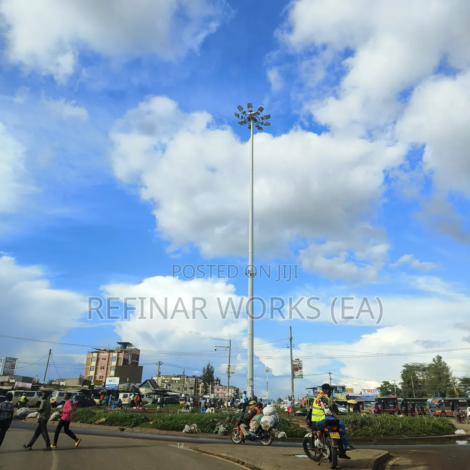 Industrial High Mast Lighting Towers for Yards, Towns Stadiums
