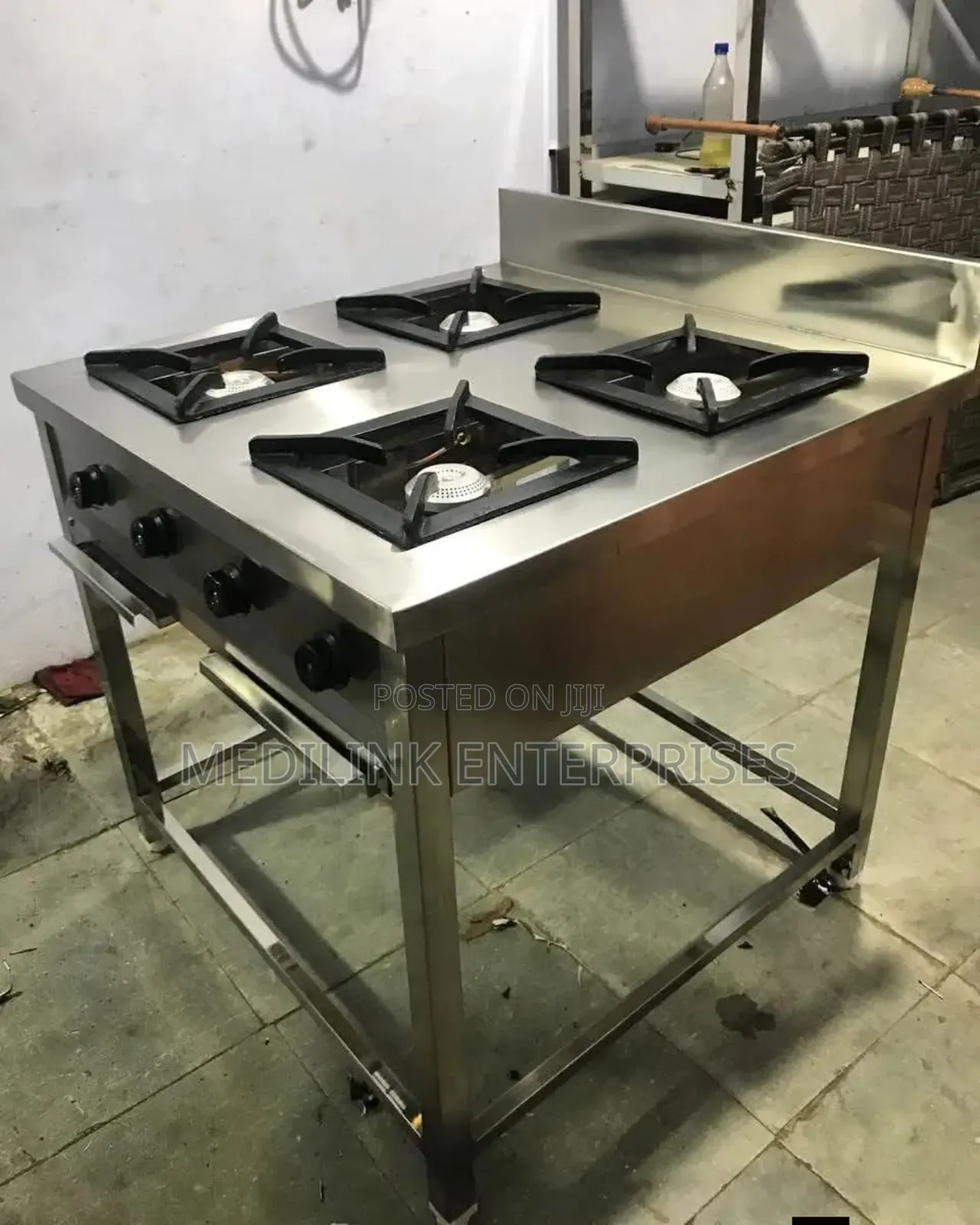 Customized Commercial 4-Burner Cooker Modern Design