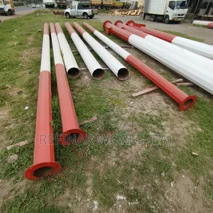 Custom Made High Mast Lighting Poles for Markets Commercial Centers