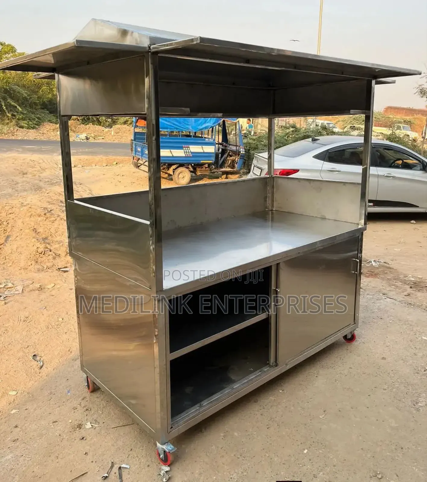 Stainless Steel Commercial Kitchen Service Bay Area With Cabinet