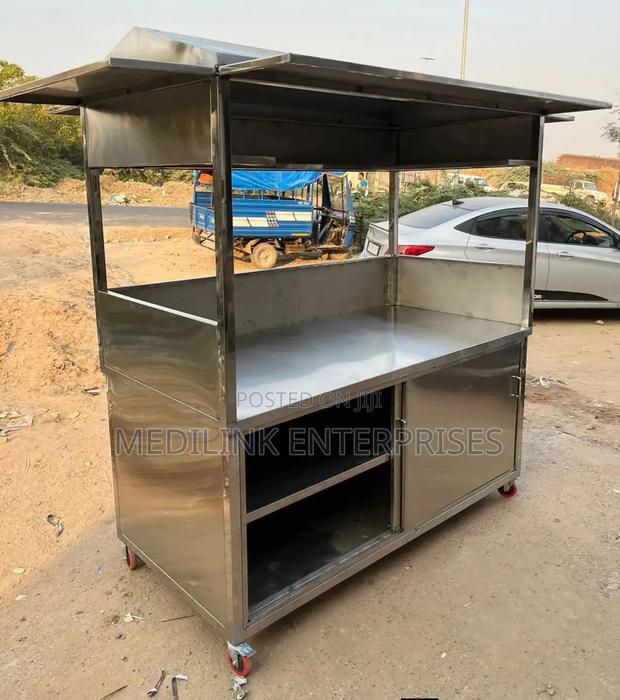 Stainless Steel Commercial Kitchen Service Bay Area With Cabinet