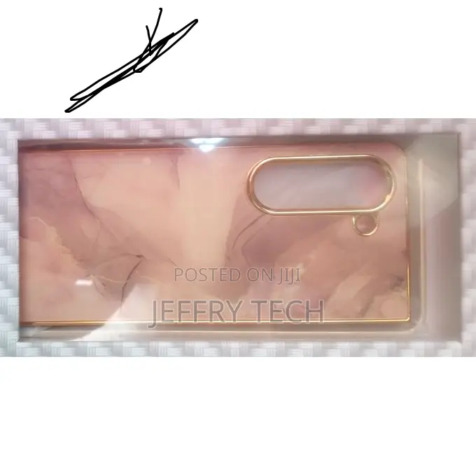 Electroplated Marble Case for Samsung Galaxy Z Fold 5 5g