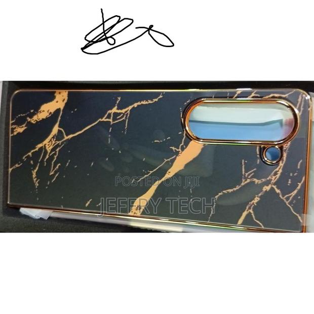 Marble Fold Case for Samsung Galaxy Z Fold 5 5g Case Black - thumbnail 2
