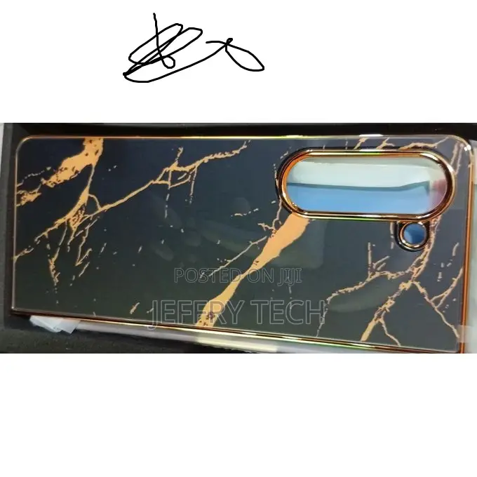 Marble Fold Case for Samsung Galaxy Z Fold 5 5g Case Black