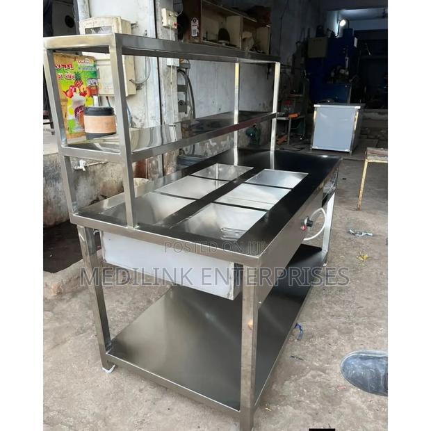 Ss 304 Customized Hotpass With a Food Warmer