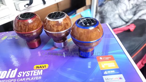 JDM Aluminum 5-Speed Wood/Silver,Blue,Red Ring Manual Gear Shift Knob