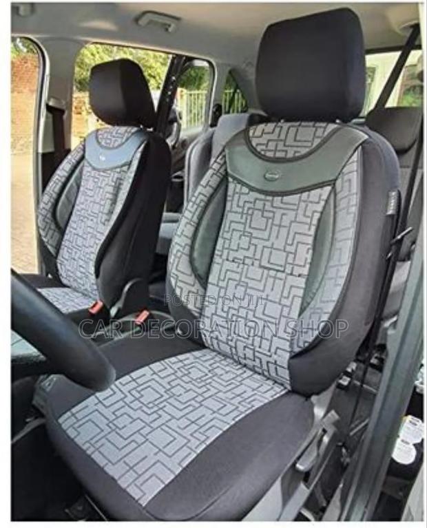 Premium Grey Cotton Leather Sport Seat Covers