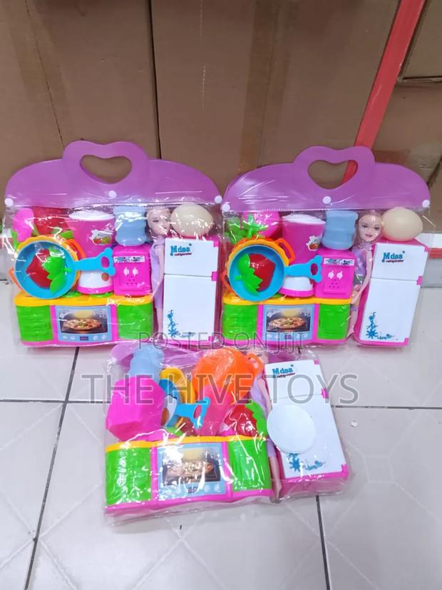 Big Kitchen Set With Fridge and Dispenser - main view