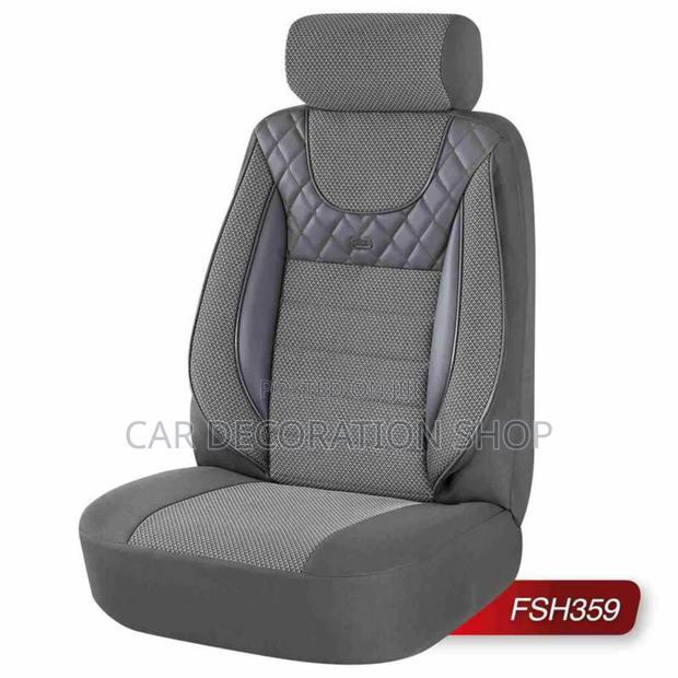 Grey Full Coverage Seat Covers With Hearest