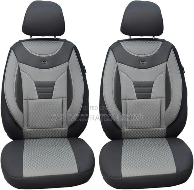 Grey Heavy Fabric Seat Covers for Front and Rear Seats