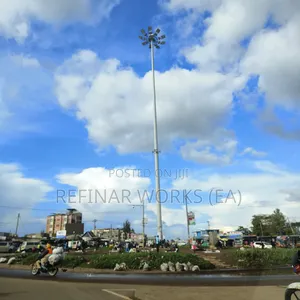 15m–35m High Mast Poles With Winch System for Easy Maintenance
