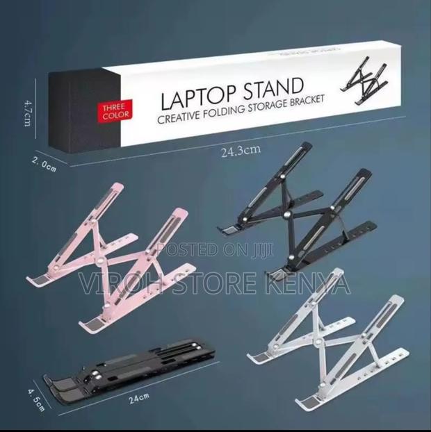Foldable Laptop Stand Mettalic Portable Laptop Base Support